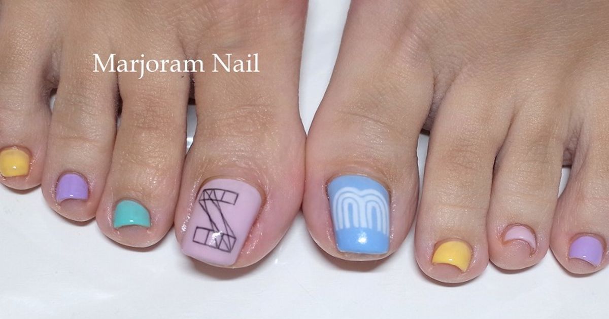 ジャニーズロゴフットネイル 横浜駅の人気ネイルサロンmarjoramnailのブログ